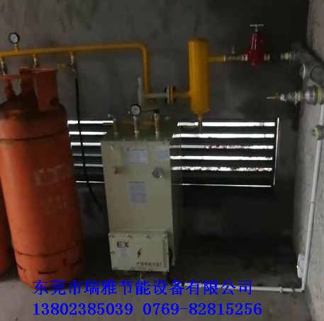 瑞雅100KG液化气汽化器河南锅炉厂安装实例